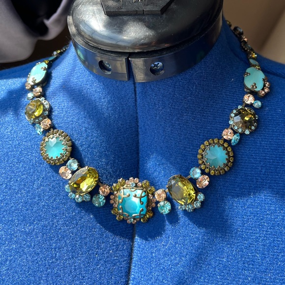 Blue and Green Statement Sorrelli Necklace - Picture 3 of 8